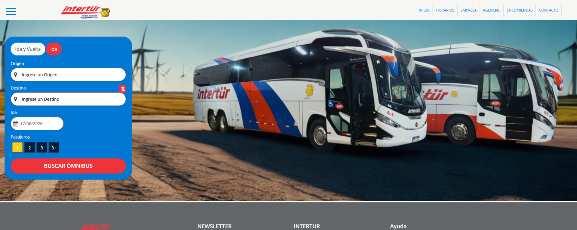 Agencias de Transporte en Uruguay, Intertur
