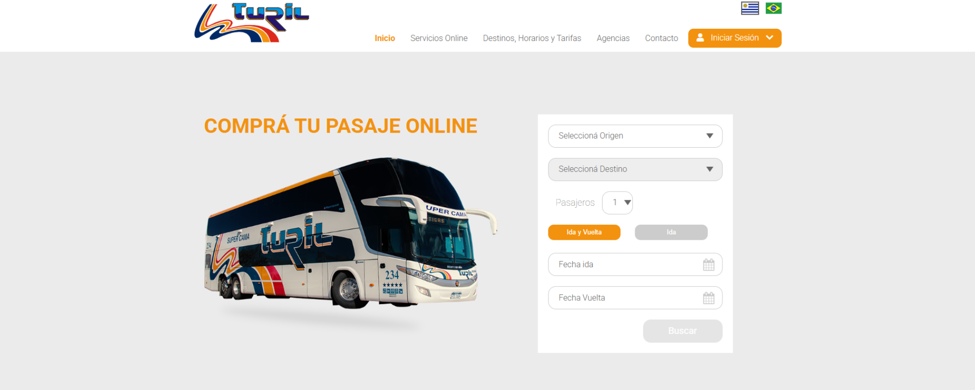 Agencias de Transporte en Uruguay, Turil