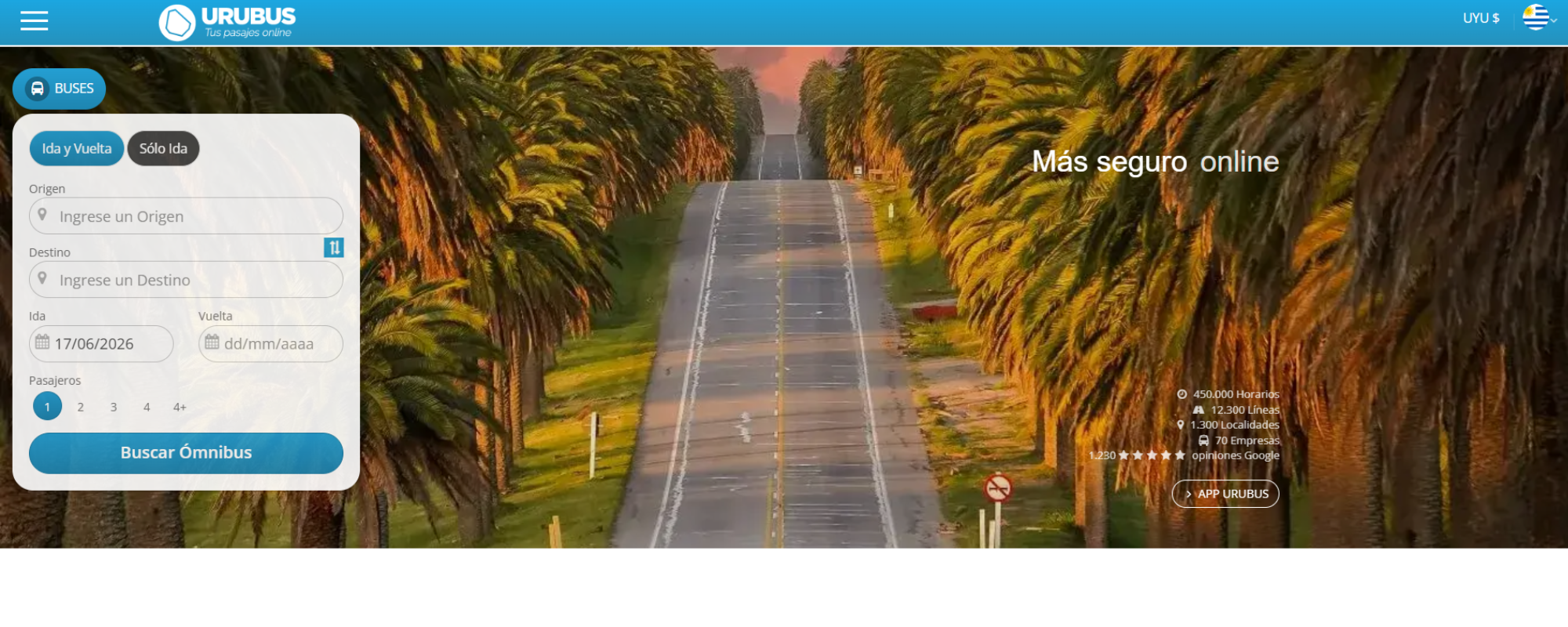 Agencias de Transporte en Uruguay, URUBUS
