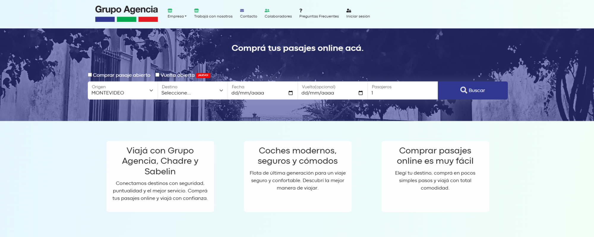 Empresas de Ventas de Pasajes Online en Uruguay, Grupo Agencia